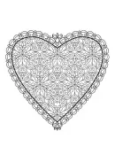 Valentijn hart kleurplaat 25